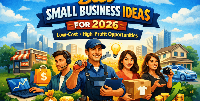 Best Small Business Ideas for 2026 (Low Cost + High Profit)